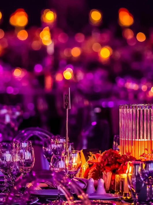 pink purple christmas decor candles lamps large party gala dinner pink purple christmas decor 133909488 events eb32d13c